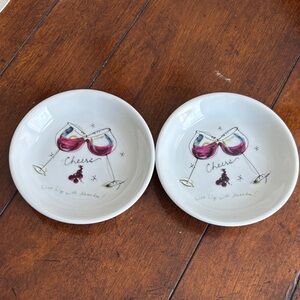 California Pantry 2004 Cheers Wine Glass Coasters set of 2